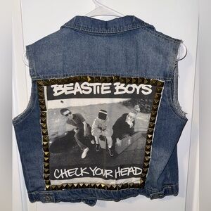 Denim Vest with Beastie Boys Graphic